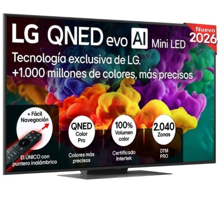 Televisor LG QNED evo AI QNED87 Mini LED 55QNED87B6A 55″/ Ultra HD 4K/ Smart TV/ WiFi
