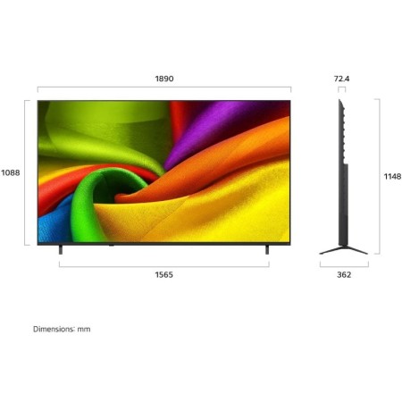 Televisor LG NanoCell 85NU850B6LA 85″/ Ultra HD 4K/ Smart TV/ WiFi/ Negro