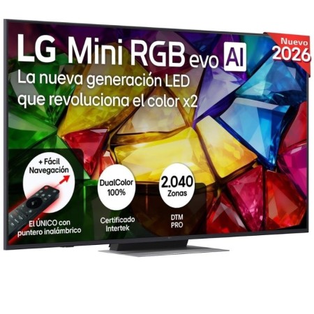 Televisor LG Mini RGB evo AI MRGB86 65MRGB86B6A 65″/ Ultra HD 4K/ Smart TV/ WiFi