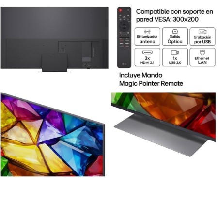 Televisor LG Mini RGB evo AI MRGB86 65MRGB86B6A 65″/ Ultra HD 4K/ Smart TV/ WiFi