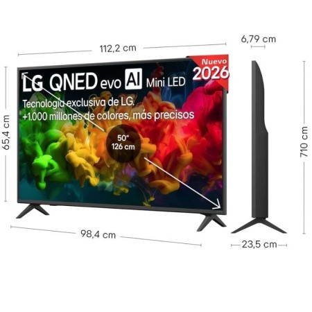 Televisor LG QNED evo AI QNED8EB Mini LED 50QNED8EB3F 50″/ Ultra HD 4K/ Smart TV/ WiFi