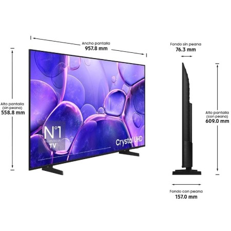 Televisor Samsung LED Crystal UHD TU43U8005FU 43″/ Ultra HD 4K/ Smart TV/ WiFi