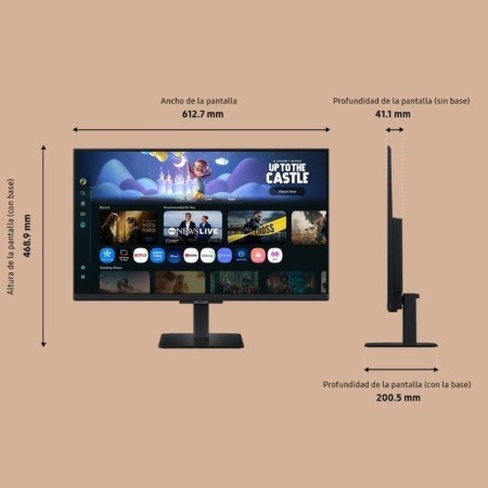 Smart Monitor Samsung M5 S27FM500EU 27″/ Full HD/ Multimedia/ Smart TV/ Negro