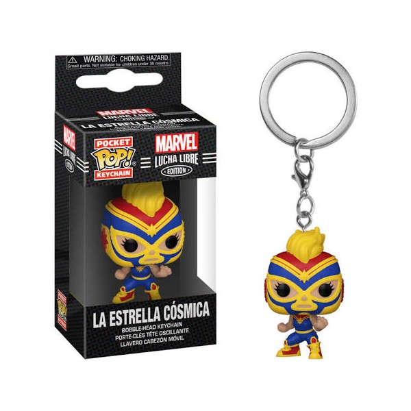 Funko pop keychain llavero marvel luchadores capitana marvel 53894
