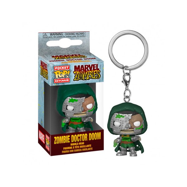 Funko pop keychain llavero marvel dr doom zombie 54385
