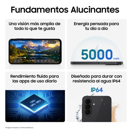 Smartphone Samsung Galaxy A27 6GB/ 128GB/ 6.7″/ 5G/ Negro