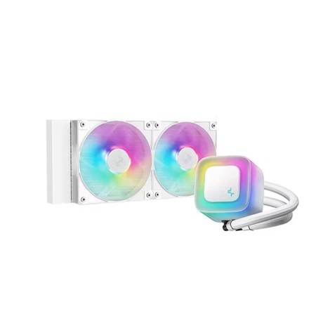 Kit refrigeracion liquida deepcool le240 v2 argb 2x 120mm blanco