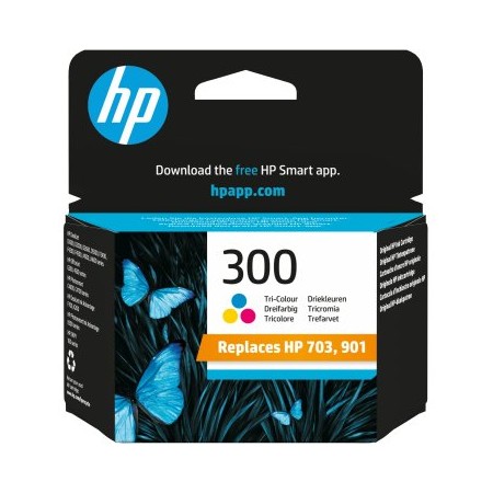 Cartucho tinta hp 300 cc643ee tricolor 4ml d2500 - d2530 - f4200