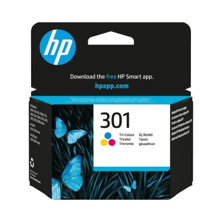 Cartucho tinta hp 301 ch562ee tricolor 3ml1050 - 2050 - 2050s