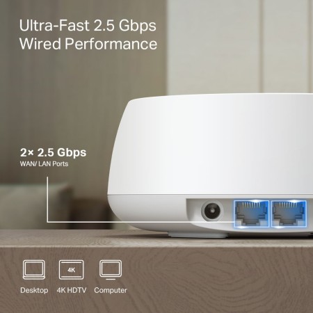 Sistema Mesh TP-Link Deco BE25 3600Mbps/ 2.4GHz 5GHz/ Pack de 3
