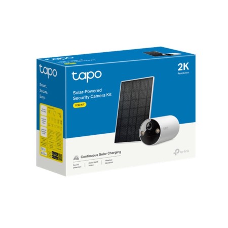 Cámara de Videovigilancia TP-Link Tapo TC82 Kit/ Visión Nocturna/ Control desde APP/ Incluye Panel Solar