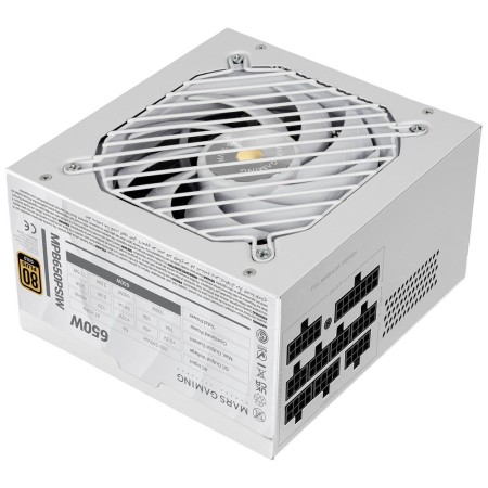 Fuente alimentacion mars gaming mpb650psi atx 650w blanca