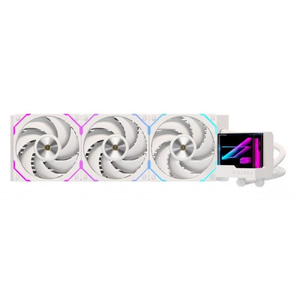 Kit refrigeracion liquida einarex vertex 360 rgb 3x 120mm blanco