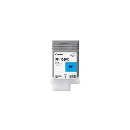 Cartucho canon pfi106pc foto cian ipf6300s -  ipf6400s -  ipf6300 -  ipf6350 -  ipf6400 -  ipf6450