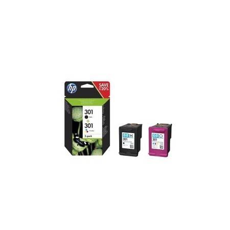HP Cartucho Multipack 301 Negro+Color