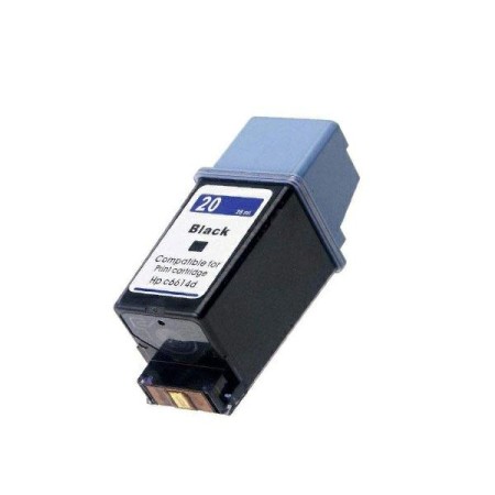 Cartucho de tinta compatible dayma hp n20 negro c6614a