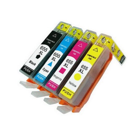 Cartucho de tinta compatible dayma hp n655 xl amarillo cz112ae