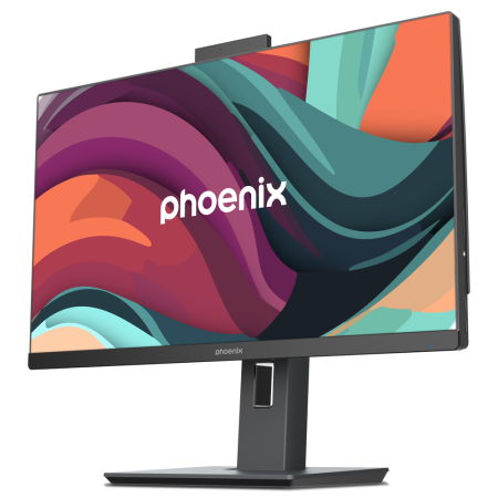 Ordenador pc all in one aio phoenix unity 23.8 pulgadas fhd ajustable altura y rotativo - web cam - intel i5 14400 - 16 gb ddr5 