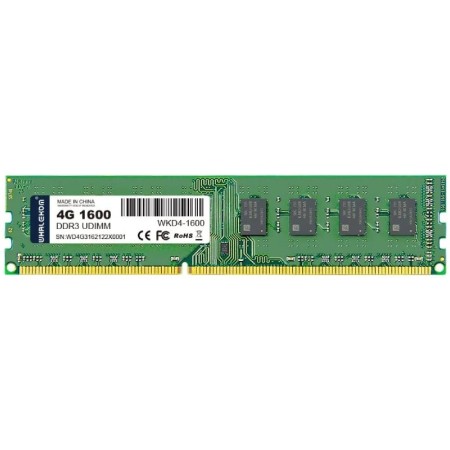 Memoria RAM Whalekom WKD4 4GB/ DDR3/ 1600MHz/ 1.35V/ UDIMM