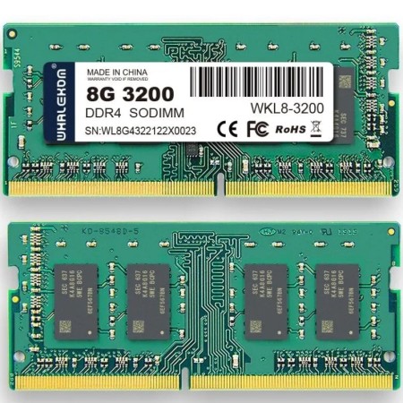 Memoria RAM Whalekom WK4SO32 8GB/ DDR4/ 3200MHz/ 1.2V/ CL19/ SODIMM