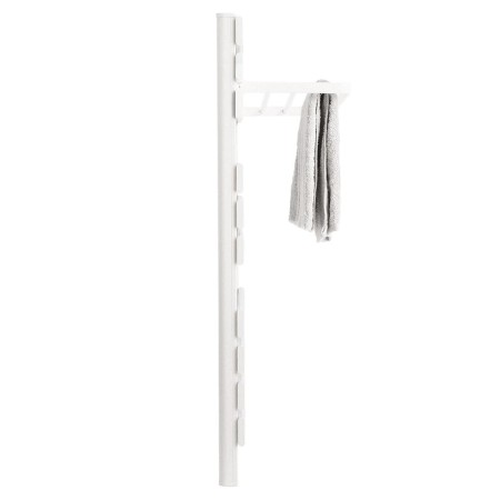 Yoevu - kit radiador toallero 500 | 1500 w mas repisa extra con ganchos - color blanco
