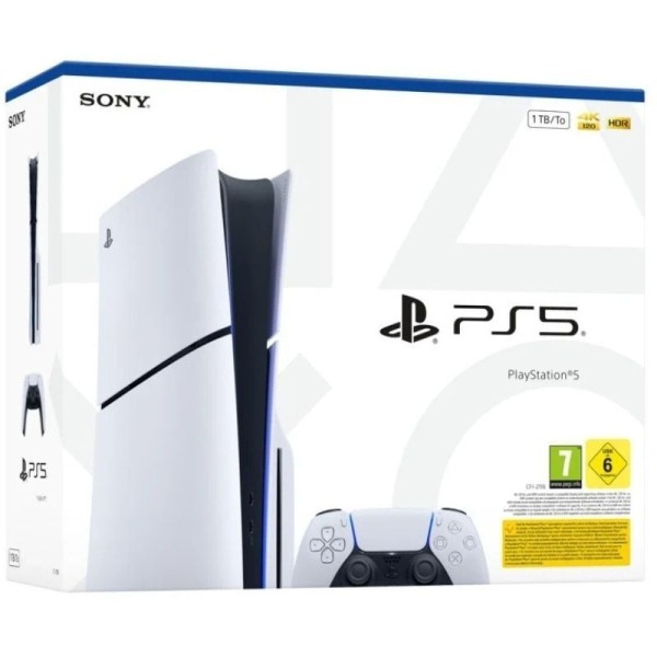 Consola Sony Playstation 5 - PS5 Slim Estándar 1TB/ Incluye Mando Dual Sense y Juego Preinstalado ASTROs PLAYROOM/ Chassis E