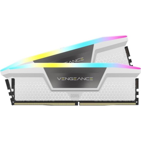 Memoria ram ddr5 32gb 2x16gb corsair vengeance rgb white - 6000mt - s - pc5 - 48000 - cl30