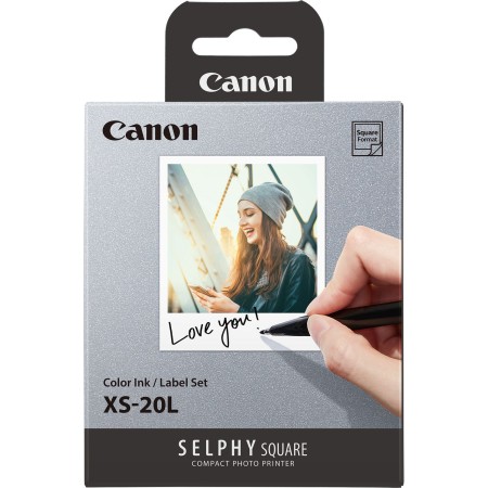 Papel fotografico canon xs - 20l 20 hojas  tinta de color