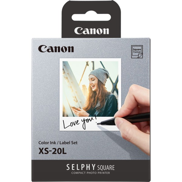 Papel fotografico canon xs - 20l 20 hojas  tinta de color
