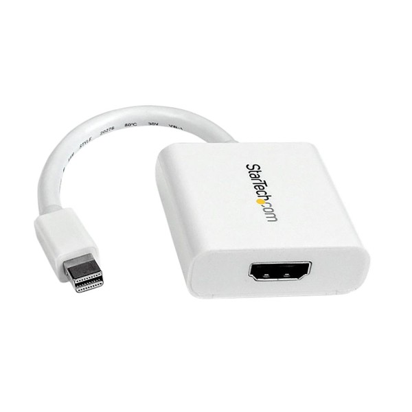 Adaptador  mini dp a hdmi startech macho - hembra -  blanco