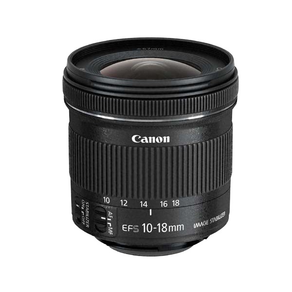 Objetivo canon ef - s 10 - 18 f - 4.5 - 5.6 is stm
