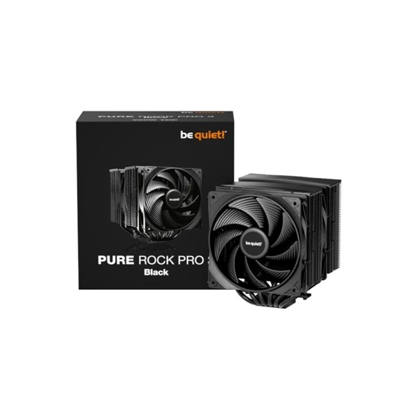 Ventilador disipador cpu be quiet! pure rock pro 3 2x 120mm negro