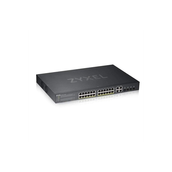 Switch 28 puertos zyxel gs192024hpv2 - eu0101f 24 puertos gigabit ethernet 4 puertos sfp