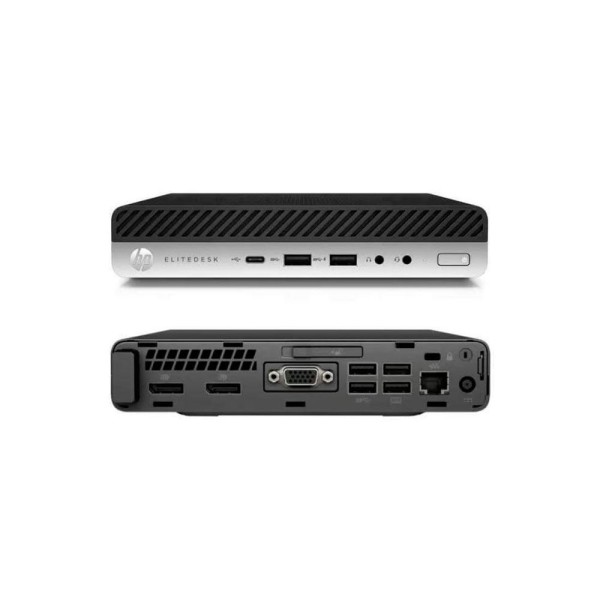 Ordenador reacondicionado mini hp elitedesk 400 g3 - i5 - 7th - 8gb - 256gb nvme - win 10 pro - sin v