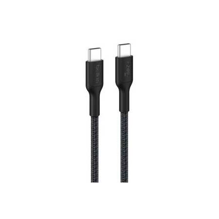 CABLE USB-C A USB-C 1M BELKIN CAB025HQ1MBK 240W TRENZADO COLOR NEGRO