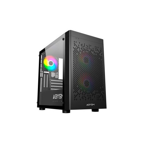 CAJA MICROATX GAMING ABYSM DANUBE INVA MX202 GPU 330mm 2x2.5 CRISTAL TEMPLADO