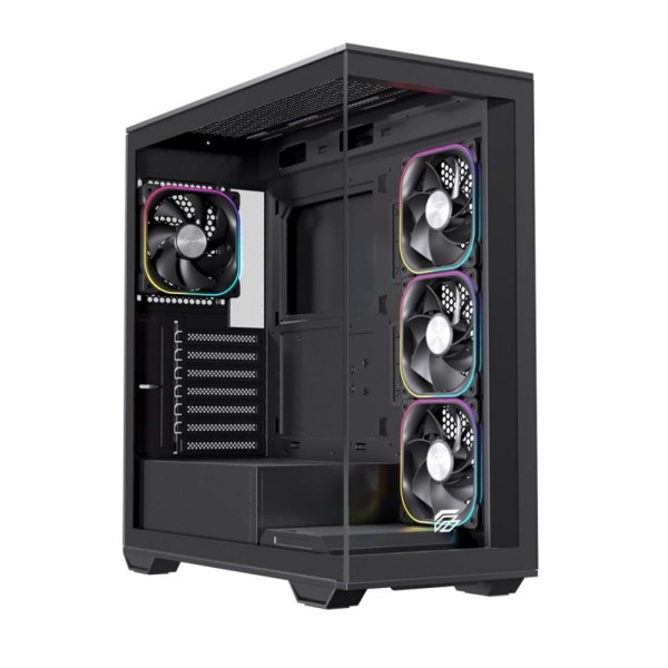 Caja ordenador gaming einarex s700 rgb atx cristal templado negra