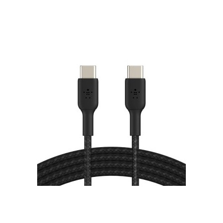 CABLE USB-C A USB-C 2M BELKIN CAB004BT2MBK 60W BOOST CHARGE TRENZADO COLOR NEGRO