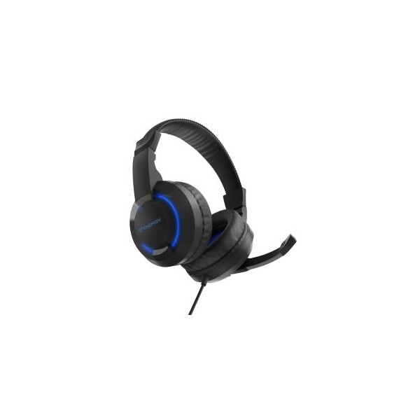 HEADSET ENERGY SISTEM HALO GAMING 501168 DRIVER 40MM JACK 3.5MM USB LUZ LED MICROFONO COLOR NEGRO