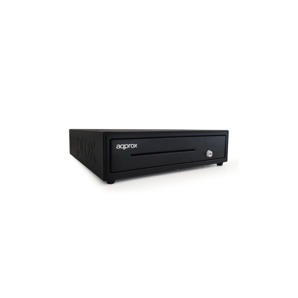 TPV CAJON PORTAMONEDAS APPROX APPCASH01USB BLACK CABLE USB INTEGRADO APERTURA MANUAL Y AUTOMATICA CO