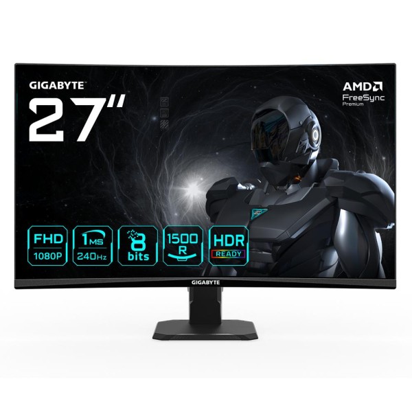 Monitor curvo gaming gigabyte gs27fc2 27 pulgadas fhd 240hz