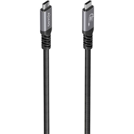 Cable USB 3.2 Tipo-C Aisens A107-0991/ USB Tipo-C Macho - USB Tipo-C Macho/ Hasta 60W/ 5Gbps/ 7m/ Negro
