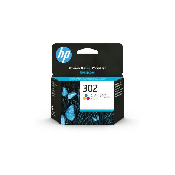 CARTUCHO HP Nº302 COLOR PARA DESKJET 1110/2130/2132/2134/3630 OFFICEJET 3830/3832/3833/3834 (F6U65AE