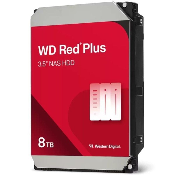 Disco Duro Western Digital WD Red Plus NAS 8TB/ 3.5″/ SATA III/ 256MB