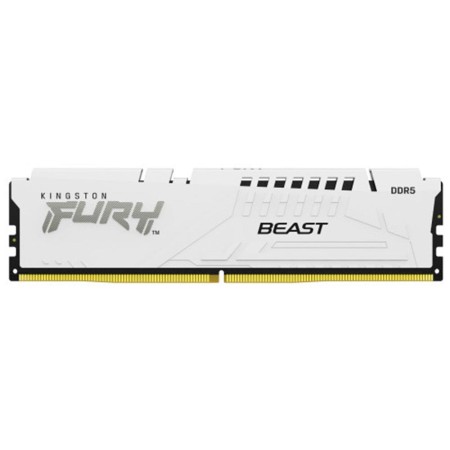 Memoria ram ddr5 16gb kingston - 6000mt - s - fury beast - cl36 - blanco