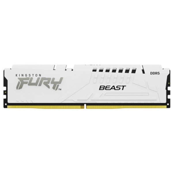Memoria ram ddr5 16gb kingston - 6000mt - s - fury beast - cl36 - blanco