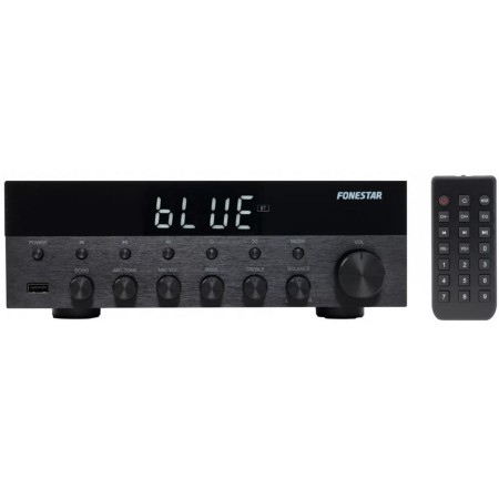 Amplificador estereo hifi fonestar as - 1515 - bluetooth - radio fm - 15  15 w rms usb -  mp3