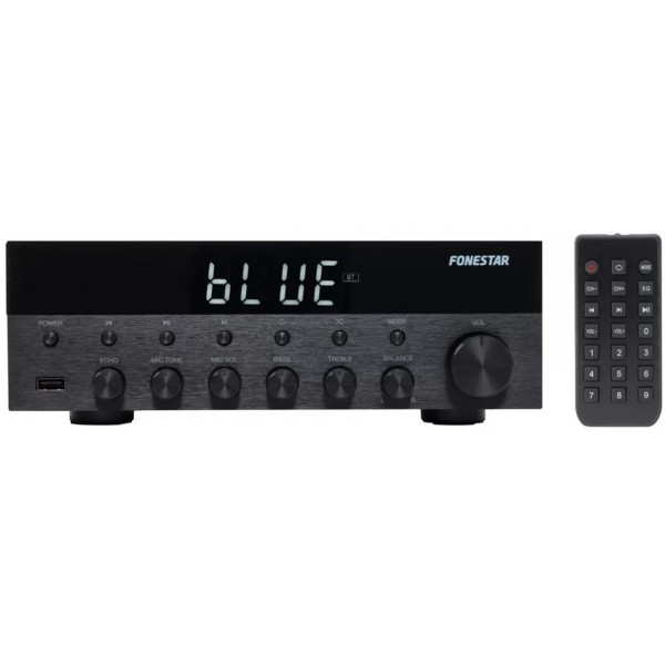 Amplificador estereo hifi fonestar as - 1515 - bluetooth - radio fm - 15  15 w rms usb -  mp3