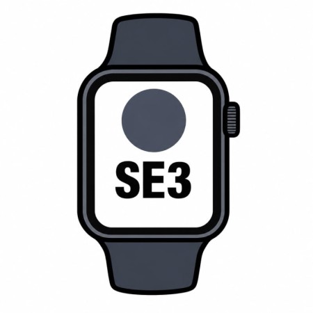Apple Watch SE3/ GPS/ 40mm/ Caja de Aluminio Medianoche/ Correa Deportiva Azul Marino M/L