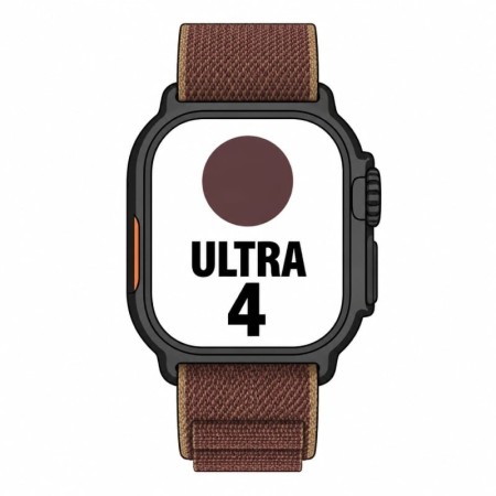 Apple Watch Ultra 4/ GPS/ 49mm/ Caja de Titanio Negro/ Correa Loop Alpine Burdeos M